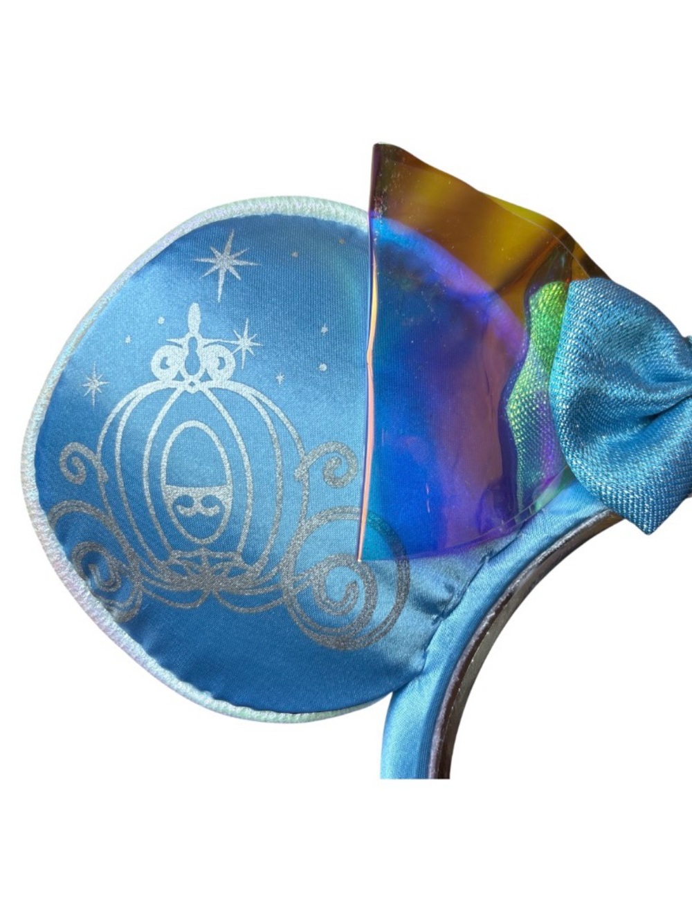 Disney Cinderella Carriage Midnight Clock Minnie Mouse Ears Headband NWT 1 - Picture 4 of 7